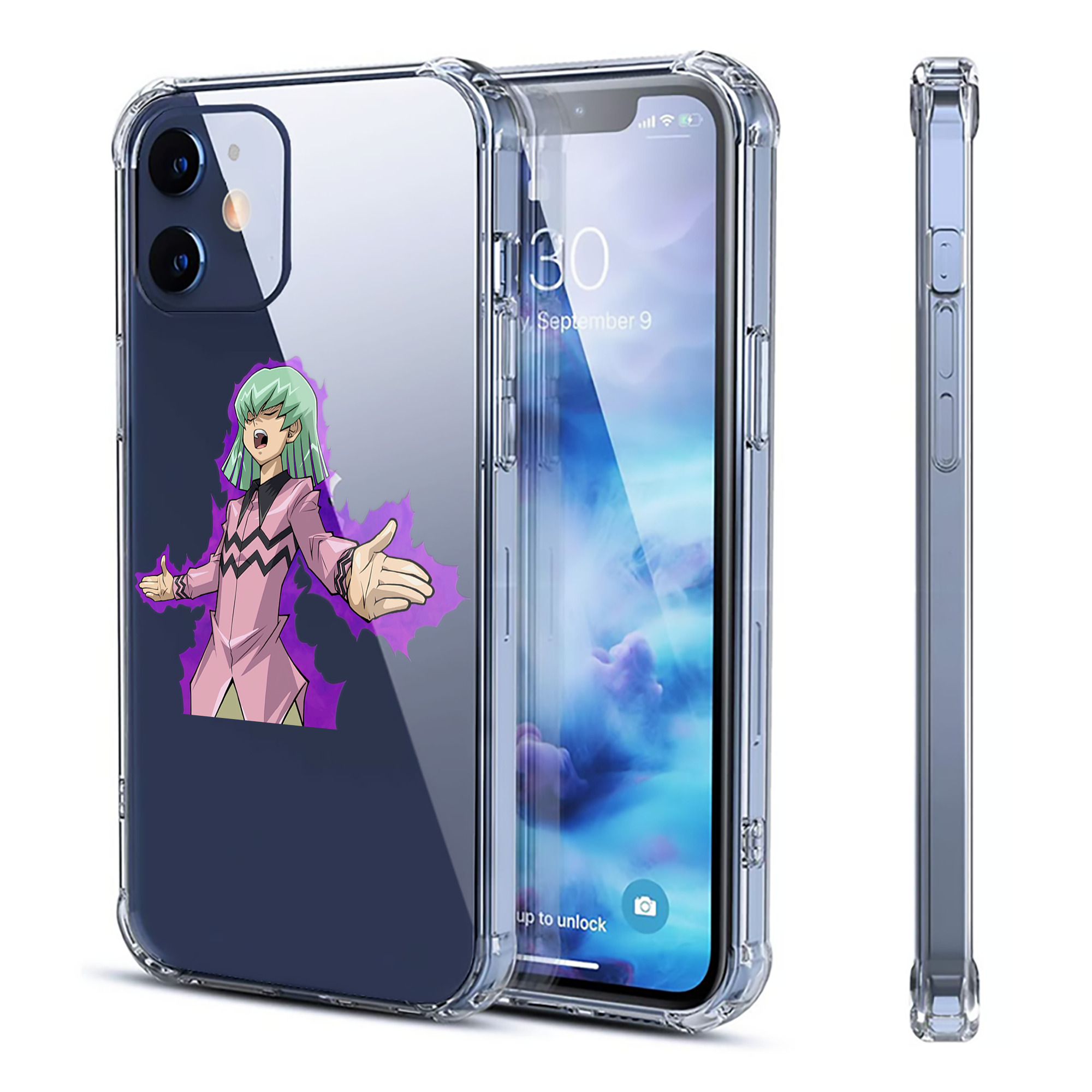 （画像用） 遊☆戯☆王 Yu-Gi-Oh! 【iPhone 12シリーズ対応】透明スマホケース（クリアソフトケース）